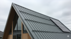 Obraz pokazujący blachę na dach dwuspadowy